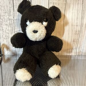 Vintage Wind Up Musical Brown Teddy Bear Plush Stuffed Animal 10” Rare